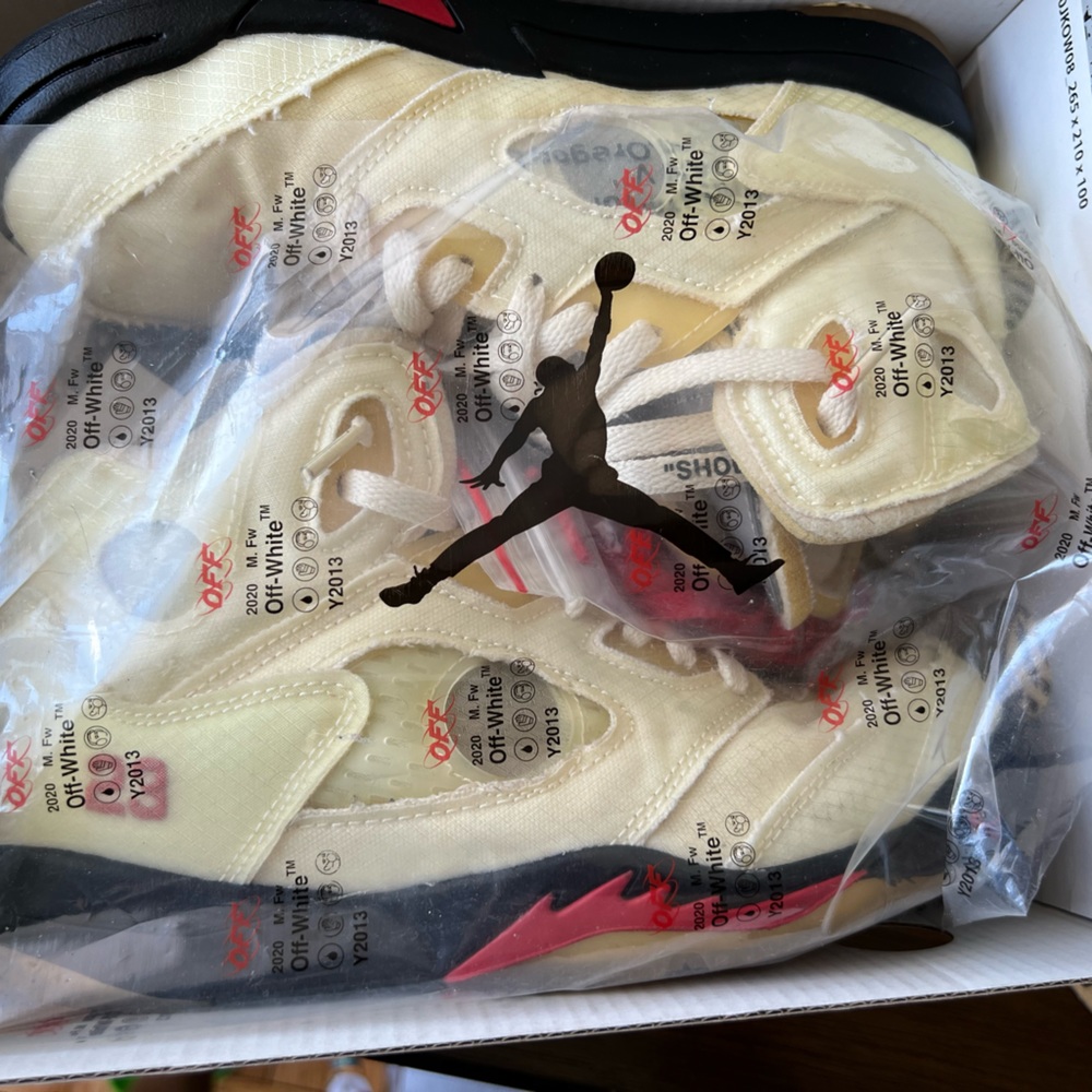 2020 Off-White x Air Jordan 5 SP 'Sail'